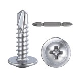 （300pcs）#8×3/4”for Sheet Metal Self-Tapping Screws 410 Stainless Steel Truss Head High-Strength Quick Tapping Screws